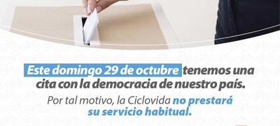 La Ciclovida no tendr&aacute; actividad dominical