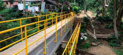 Nuevo puente peatonal en el corregimiento Los Andes