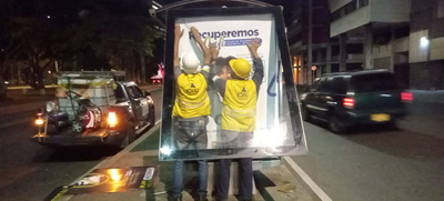 El equipo operativo de la EDRU E.I.C.E. garantiza el mantenimiento de mobiliario urbano en Cali