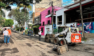 Cale&ntilde;os celebran la recuperaci&oacute;n de las v&iacute;as en El Pe&ntilde;&oacute;n y San Antonio