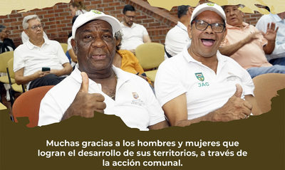 En el D&iacute;a de la Acci&oacute;n Comunal celebramos a los hombres y mujeres que trabajan por mejorar la calidad de vida en sus territorios