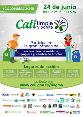 Cali Limpia y Bonita: Gran jornada de embellecimiento