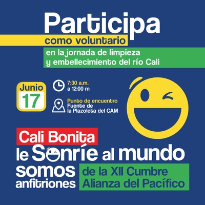 Participa en la Jornada de embellecimiento del r&iacute;o Cali