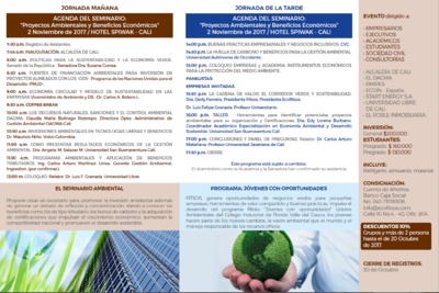 Seminario Ambiental Proyectos Ambientales y Beneficios Econ&oacute;micos