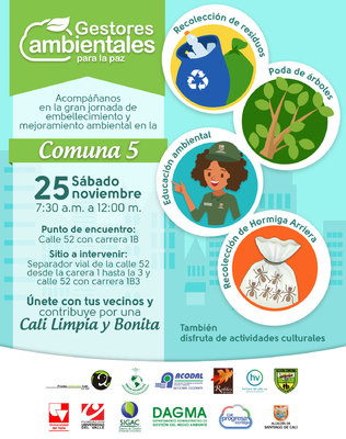 Gestores Ambientales para la Paz en la comuna 5