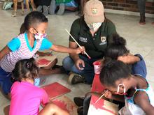 Taller con ni&ntilde;os