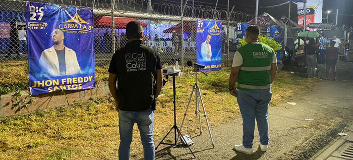 Contin&uacute;an controles a emisi&oacute;n de ruido en eventos de Feria