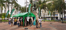 Cale&ntilde;os disfrutaron aprendiendo en la Plaza de Cayzedo
