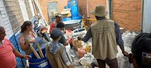 Dagma contin&uacute;a entregando insumos en huertas urbanas de Cali
