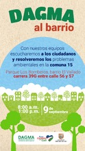 &lsquo;Dagma al Barrio&rsquo; llega el s&aacute;bado a la comuna 15