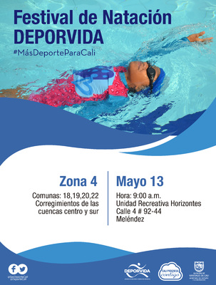 Festival de Nataci&oacute;n DEPORVIDA Zona 4