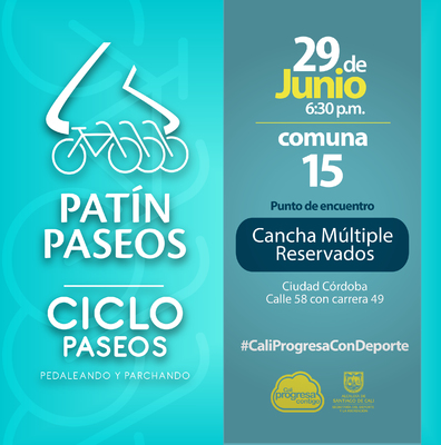 Pat&iacute;n y Ciclo Paseos Comuna 15