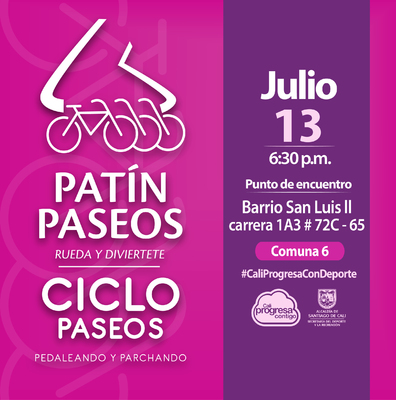 Pat&iacute;n y Ciclo Paseos Comuna 6