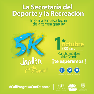 Carrera 5k Jarill&oacute;n - &iexcl;Corre en familia!