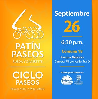 Pat&iacute;n y Ciclo Paseos Comuna 18