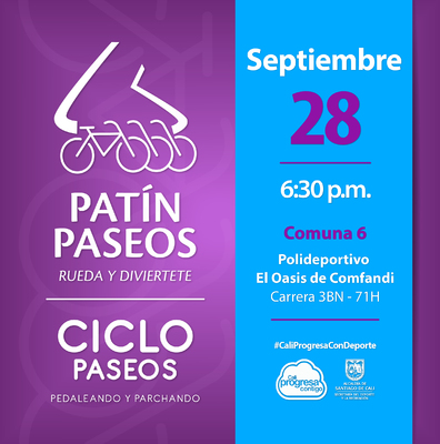 Pat&iacute;n y Ciclo Paseos Comuna 6