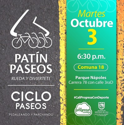 Pat&iacute;n y Ciclo Paseos Comuna 18