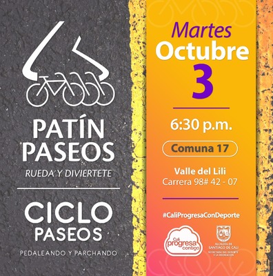 Pat&iacute;n y Ciclo Paseos Comuna 17