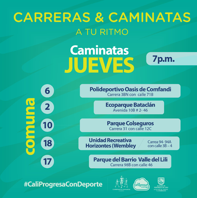 Caminatas del dia Jueves