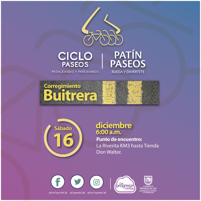 Ciclo y Pat&iacute;n Paseo corregimiento La Buitrera
