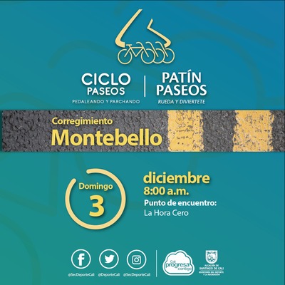 Ciclo y Pat&iacute;n Paseo corregimiento Montebello
