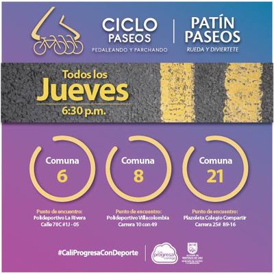 Ciclo y Pat&iacute;n Paseos del dia Jueves
