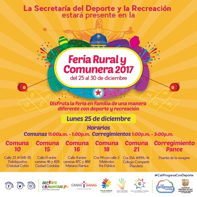 Feria Rural y Comunera 2017 Disfruta la feria en familia de una manera diferente con deporte y recreaci&oacute;n