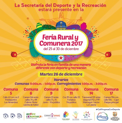 Feria Rural y Comunera 2017 Disfruta la feria en familia de una manera diferente con deporte y recreaci&oacute;n