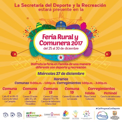 Feria Rural y Comunera 2017 Disfruta la feria en familia de una manera diferente con deporte y recreaci&oacute;n