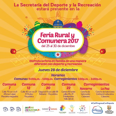 Feria Rural y Comunera 2017 Disfruta la feria en familia de una manera diferente con deporte y recreaci&oacute;n