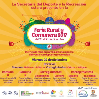 Feria Rural y Comunera 2017 Disfruta la feria en familia de una manera diferente con deporte y recreaci&oacute;n