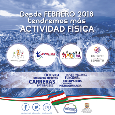 Desde febrero de 2018 tendremos m&aacute;s Actividad F&iacute;sica