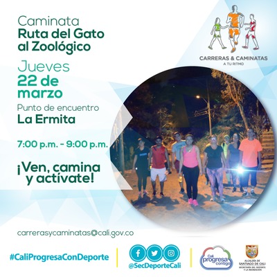 Caminata ruta del Gato al Zool&oacute;gico 
