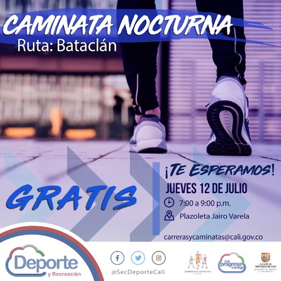 Caminata nocturna ruta Batacl&aacute;n