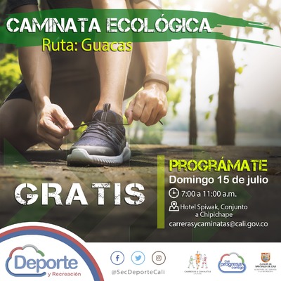Caminata ecol&oacute;gica ruta Guacas