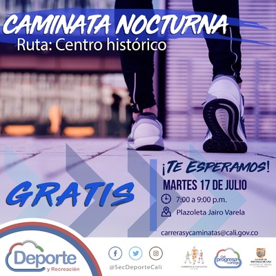 Caminata nocturna ruta Centro Hist&oacute;rico