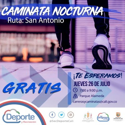 Caminata nocturna ruta San Antonio
