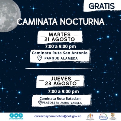 Caminata nocturna ruta Batacl&aacute;n