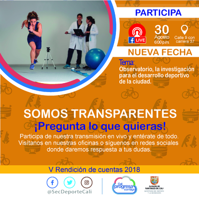 Somos Transparentes - Observatorio, la investigaci&oacute;n para el desarrollo deportivo de la ciud