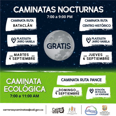 Caminata nocturna ruta Centro Hist&oacute;rico
