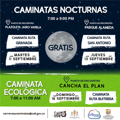 Caminata nocturna ruta Granada