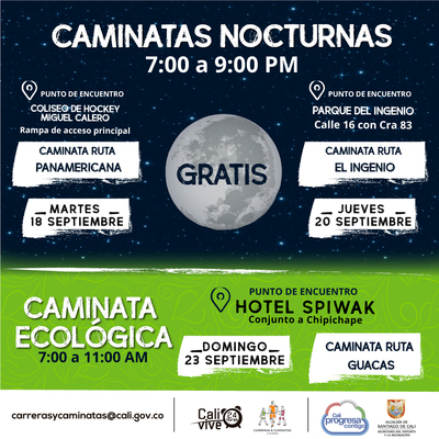 Caminata nocturna ruta El Ingenio