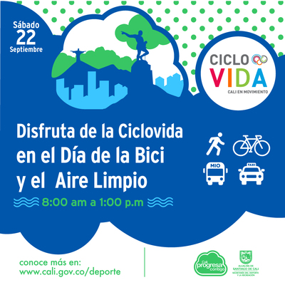 Disfruta de la Ciclovida en el d&iacute;a de la  Bici y el aire limpio