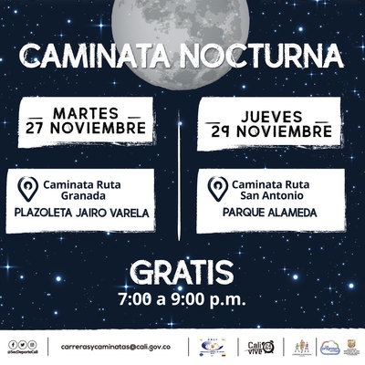 Caminata nocturna ruta Granada