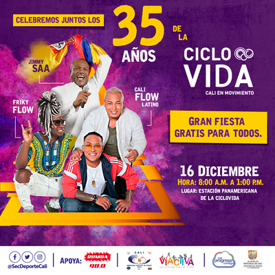 Celebraci&oacute;n de los 35 a&ntilde;os de la Ciclovida