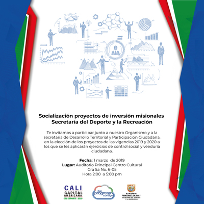 Socializaci&oacute;n de proyectos de inversi&oacute;n misionales 