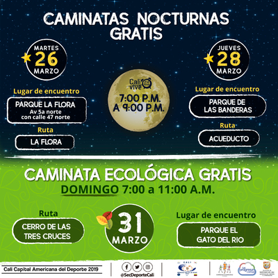 Caminata nocturna ruta Acueducto