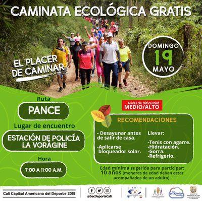 Caminata Ecol&oacute;gica ruta Pance