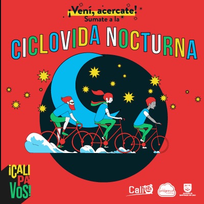 Disfruta gratis de la Ciclovida Nocturna