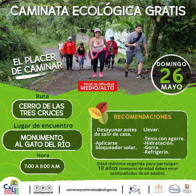 Caminata ecol&oacute;gica ruta Cerro de Tres Cruces